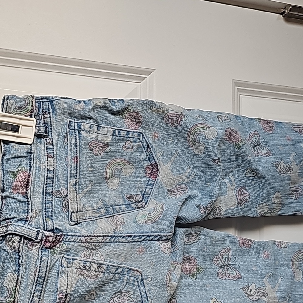 The Children's Place Unicorn Print Stretchy Jean W/ Adjustable Waistband Size 5 - Picture 4 of 7